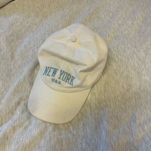 White New York baseball cap